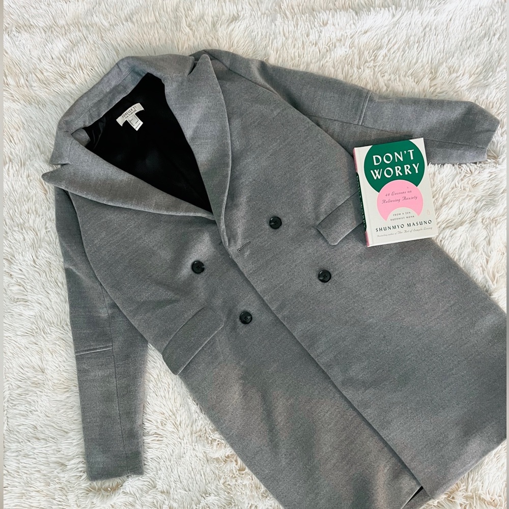 • Long Gray Winter Coat •